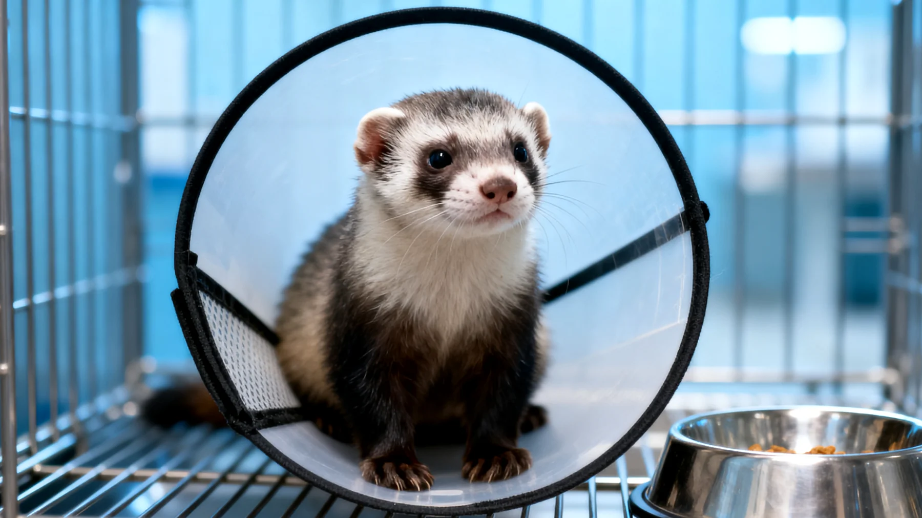 Frettchen zeigen nach der Kastration oft erhöhten Stress und Unruhe aufgrund hormoneller Veränderungen, Schmerzen und der ungewohnten Umgebung, was zu Verhaltensänderungen, Appetitlosigkeit und verlängerter Erholungszeit führen kann"